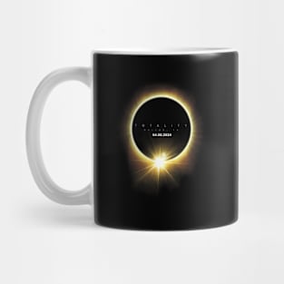 Totality Solar Eclipse 2024 04.08.24 Seen From Dallas Texas Mug